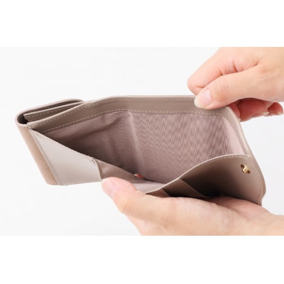 SOMES　SA-15　三つ折り財布　(グレージュ)[12260307] ◎