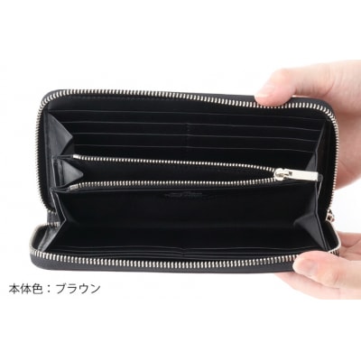 SOMES 財布 メンズ ディアマン DM-01 ラウンド束入れ ブラウン12260607-br ◎