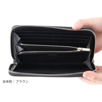 SOMES 財布 メンズ ディアマン DM-01 ラウンド束入れ ブラウン12260607-br 