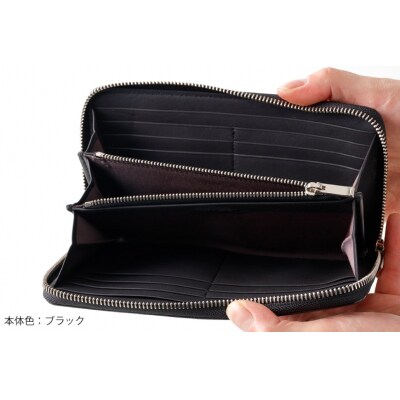 SOMES 財布 メンズ ディアマン DM-01 ラウンド束入れ ブラック12260607-bk 