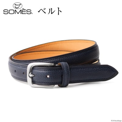 SOMES ベルト 本革 ギャロップ GL-11(ネイビー) [12260642-b]  ◎
