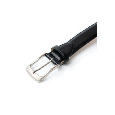 SOMES ベルト 本革 M-05 ラウンド型 (ブラック) [12260643-a]  ◎