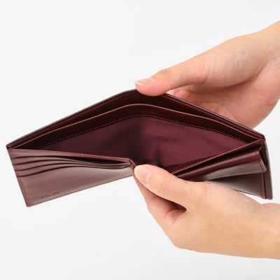 SOMES 財布 二つ折り 札入れ (ダークブラウン) HV-22 [12260679-b]  ◎