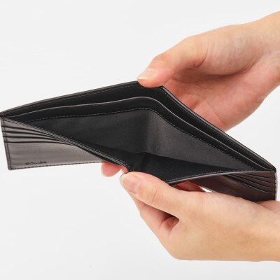 SOMES 財布 二つ折り 純札 (ブラック) HV-26 [12260726-a]  