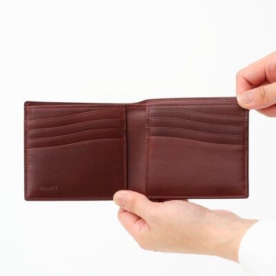 SOMES 財布 二つ折り 純札 (ダークブラウン) HV-26 [12260726-b]  ◎
