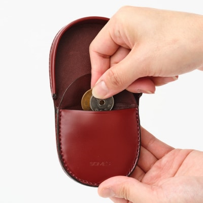 SOMES 馬蹄型 コインケース (ダークブラウン) HV-28 [12260727-b]  ◎