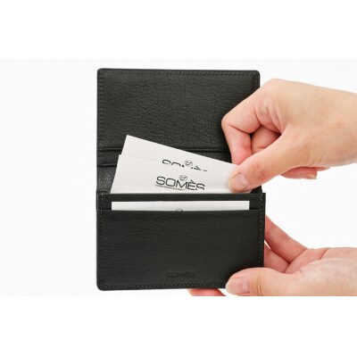 SOMES 名刺入れ (ブラック) WF-15 [12260676-a]  ◎