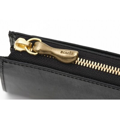 SOMES ラウンド 二つ折り 財布 (ブラック) WF-17 [12260677-a]  