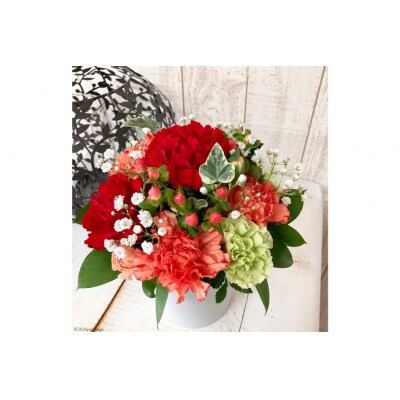 丸くてかわいいお花のアレンジメント [池川”FLOWER”生花店 12260609] 