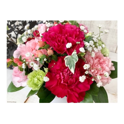 丸くてかわいいお花のアレンジメント [池川”FLOWER”生花店 12260609] 