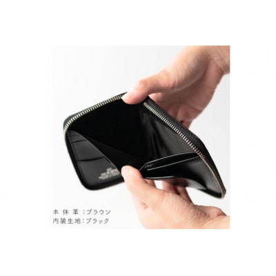 SOMES 財布 ラウンド 札入れ (ブラウン)DM-09 [12260761-a]