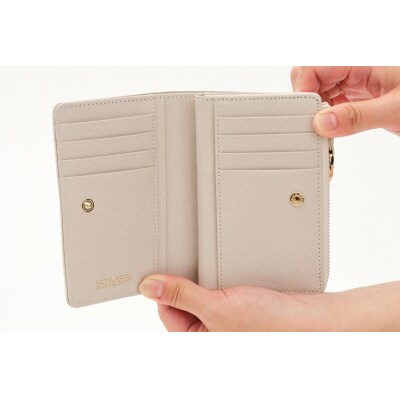 SOMES LF折財布 (アイボリー)PT-73 [ソメスサドル 12260816-a]  