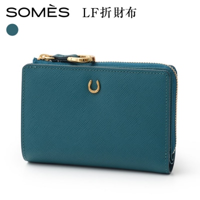 SOMES LF折財布 (ブルー)PT-73 [ソメスサドル 砂川市 12260816-b] 