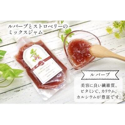 無添加 ルバーブ ストロベリージャム 160g  [Hammy's 砂川市 12260848]  