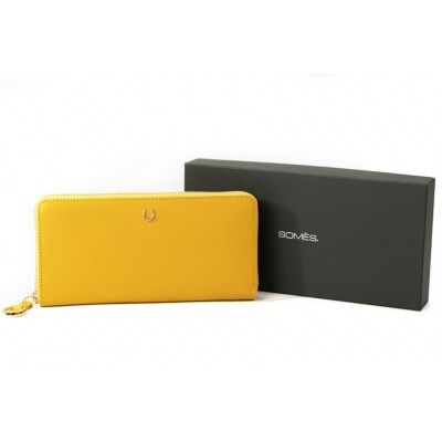 SOMES PT-71 ラウンド長財布 (イエロー) [ソメスサドル 12260858]  