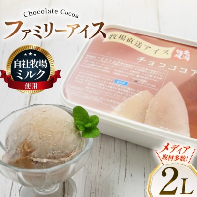 テレビで紹介! アイス ジェラート チョコココア 2L ファミリーサイズ [12260963] 