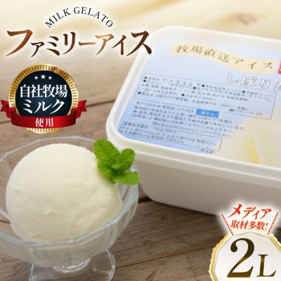 テレビで紹介! アイス ジェラート ミルク 2L ファミリーサイズ [12260961] 