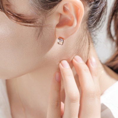 【L&Co.】K10 アメトリンピアス(43-8307)