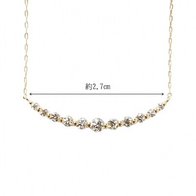 18金製 ハート&キューピッドダイヤモンド 0.3ct ペンダントネックレス[1468635]
