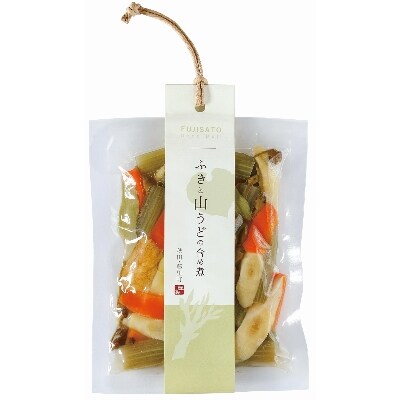 藤里グッドデリセット(ふきと山うどの含め煮2袋、わらびと舞茸の山椒煮3袋)