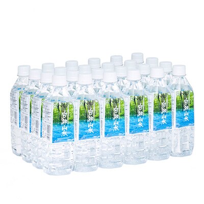 2024年2月発送開始『定期便』白神山水500ml×48本(24本入2箱)　毎月お届け!全12回