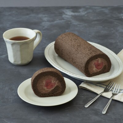 【期間・数量限定】超旬感ロールケーキ　CACAO&いちご　10個セット