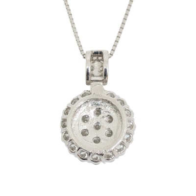 プラチナ製 ハート&キューピッドダイヤモンド 1.0ct ネックレス[1468108]