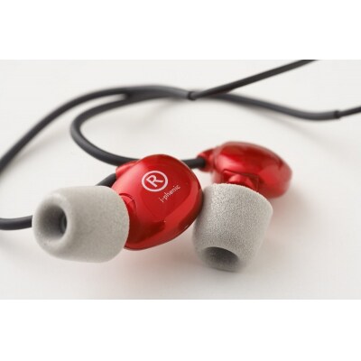 j-phonic K2(mx)カラー:アップルレッド、プロ用フルレンジ・イヤフォン音楽鑑賞用モデル