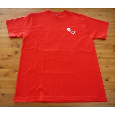 世界遺産熊野古道【鬼文字Tシャツ・赤・Sサイズ】綿100%