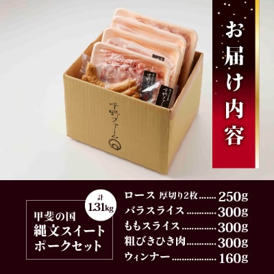 甲斐の国「縄文スイートポークセット」1310g