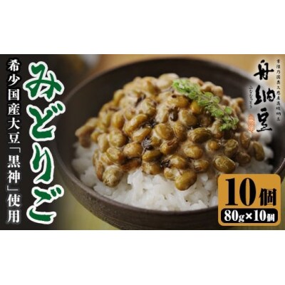 舟納豆　みどりご　80g×10パック