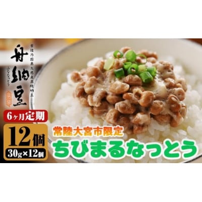 【毎月定期便】常陸大宮限定!舟納豆　ちびまる納豆 全6回