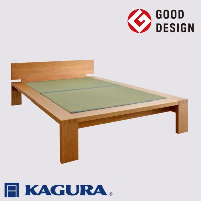 【家具蔵】タタミベッドモデルノハイヘッド セミダブル チェリー材