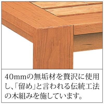 【家具蔵】ベッドフレームモデルノハイヘッド ダブル チェリー材