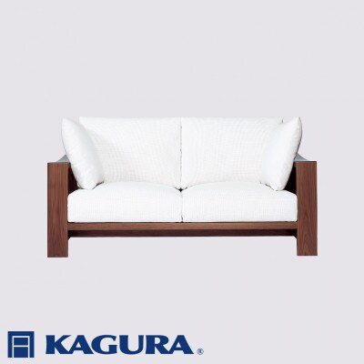 【家具蔵】2Pソファ モデルノ ウォールナット材