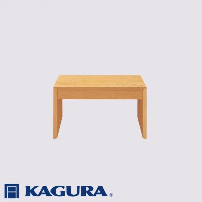 【家具蔵】デスクダン700(ロータイプ・D45) 引出有 チェリー材