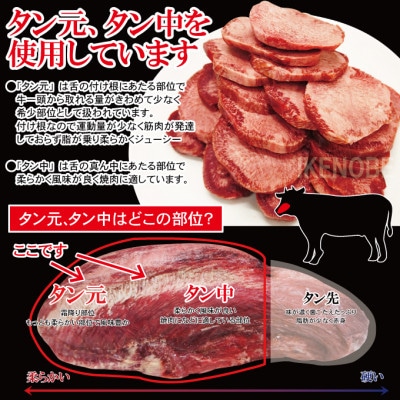【ふるさと納税】熟成たれ厚切り牛タン1kg