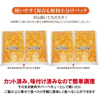 【ふるさと納税】牛白ホルモンミックスピリ辛味噌だれ2kg冷凍