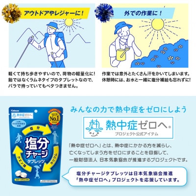 カバヤ 塩分 チャージ タブレッツ 1袋 ( スポーツ ドリンク 味 ) カバヤ食品 ラムネ