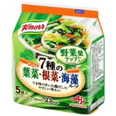 「クノール(R)」7種の葉菜・根菜・海藻スープ5食入袋×4個