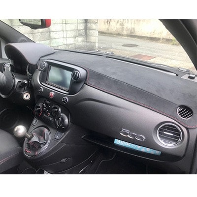 アバルト500-595用アルカンターラダッシュマット 左ハンドル車用