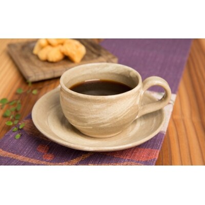 因久山焼 刷毛目 コーヒーカップ