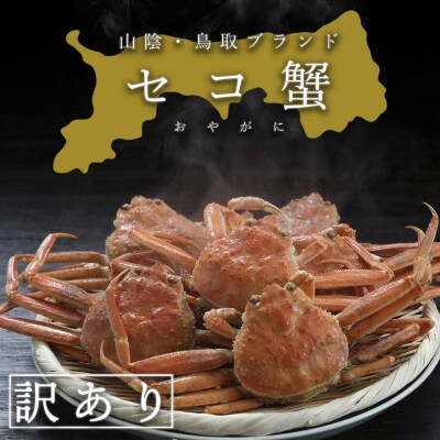 【活き】訳あり足折れ日本海産親ガニ(セコガニ)　3枚