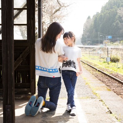 若桜鉄道×OJICOコラボ　つながるトレインTシャツ(半袖 男女兼用3L)「SLデザイン」