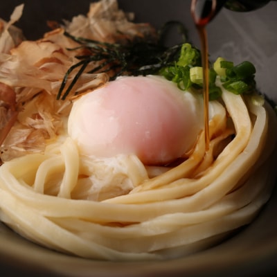 【打ち立てうどん&平飼い天美卵入り】しあわせセット
