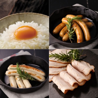 大江ノ郷ふるさとブランチセット 7種詰め合わせ【平飼い天美卵&無添加スイーツ&自家製燻製】
