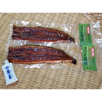 【湯浅町×有田川町】うなぎ蒲焼2本&角長特製蒲焼タレ1本セット(有田川町)