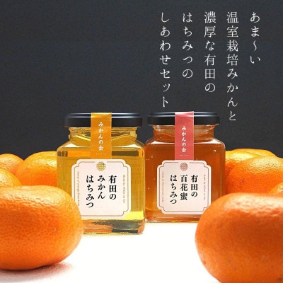 夏の有田みかん(約1.5kg)と 有田のはちみつ( みかん蜂蜜・百花蜜 各230g) セット