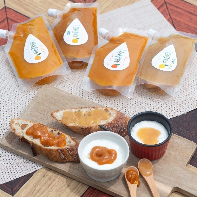 【有田産】大ちゃんの畑の 食べ比べ旬の4種の味!(レモン・春峰・みかん・不知火)マーマレード