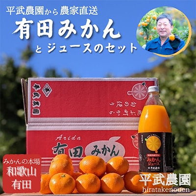 蛍飛ぶ町から旬の便り 有田みかん(約8kg 2Sサイズ),無添加100%みかんジュースセット